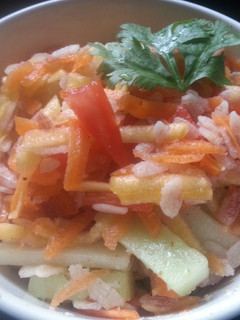 A picture of Red Poha Pumpkin Salad.