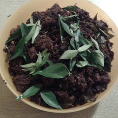 A picture of Kallu Shappu beef fry.