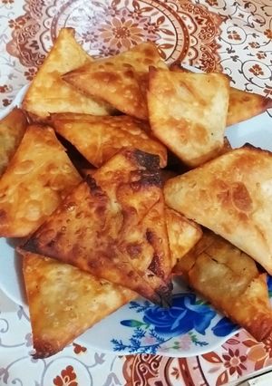 صورة لوصفة 🌺 سمبوسك باللحم والخضار ☺️