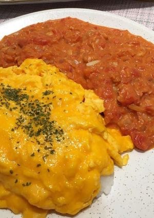 Foto resep Seafood Omurice