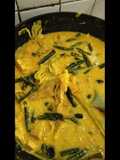 Sayur kacang panjang, gori, dan kol ala nasi padang