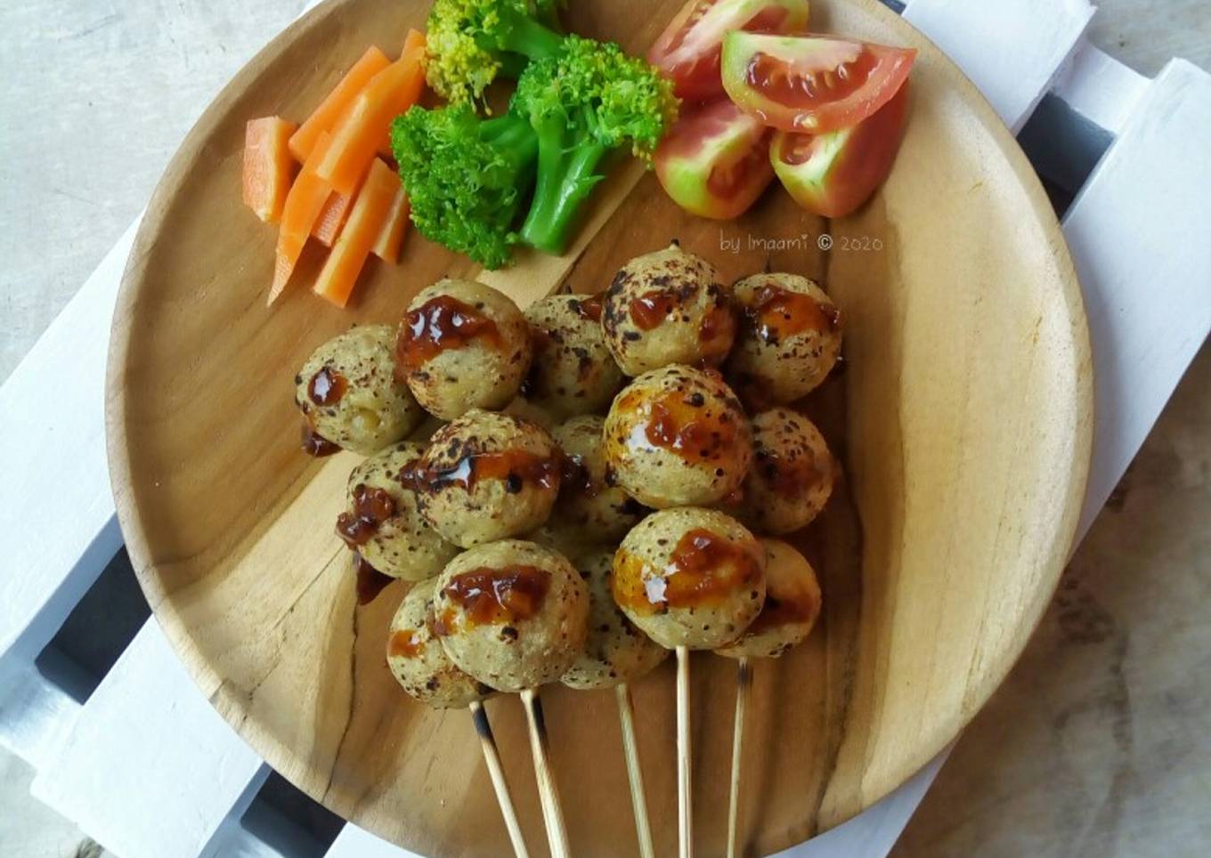 Steak Bakso Tempe Bakar