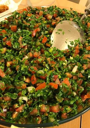 A picture of Lebanese Tabbouleh.
