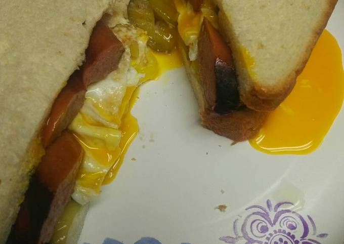 Recipe of Favorite Egg and Hotdog Sandwich