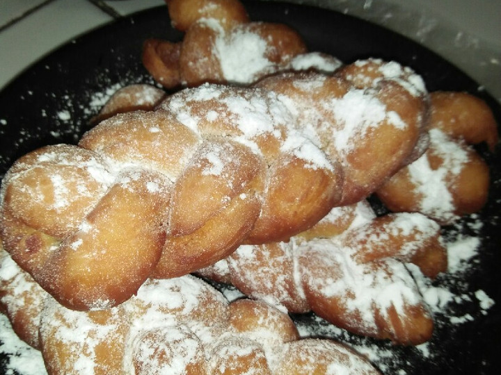 Resep Donat kentang kepang yang Lezat