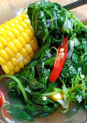Foto resep Sayur Bayam Jagung Super Simple