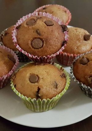 Foto resep Banana muffin chocolate chips