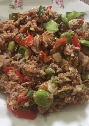 Foto resep Sambal tongkol pete