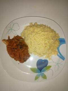 A picture of Couscous & Dried fish stew.