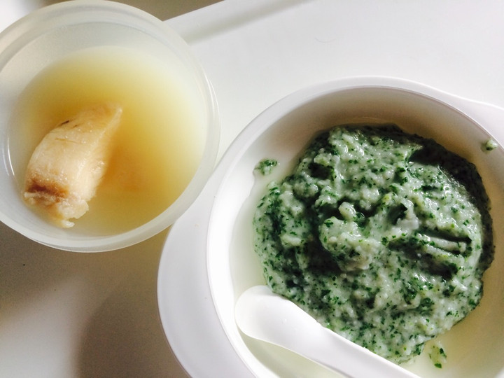 Resep Soto Ikan Dori + Nasi Tim Bayam Kale (mpasi 8m+) Anti Gagal