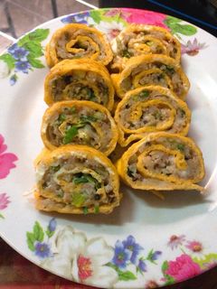 Hình của món Trứng cuộn tôm.