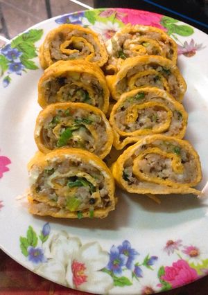 Hình của món Trứng cuộn tôm.