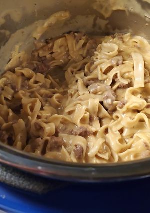 A picture of Instant Pot Homemade Hamburger Helper.