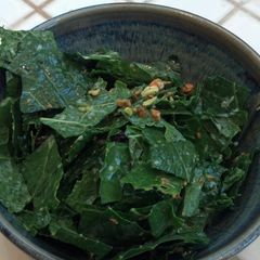 A picture of Dinosaur Kale Salad.