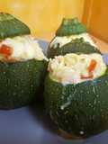 Calabacines luna rellenos al horno
