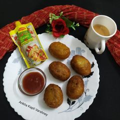 A picture of Masala Tea With Cutlet.