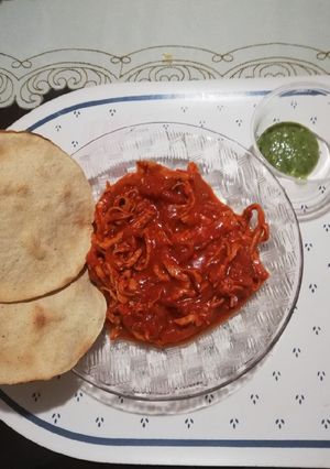 Una foto de Tinga de pollo