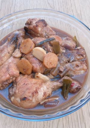 A picture of Braised chicken drumsticks.