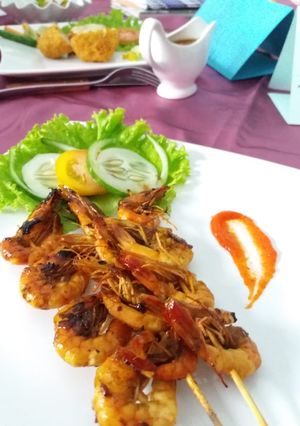 Foto resep Sate udang bakar