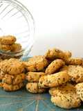 Biscoitos saudáveis sem açúcar de Limão e Sementes de Chia #aveia #chia #coco #limão