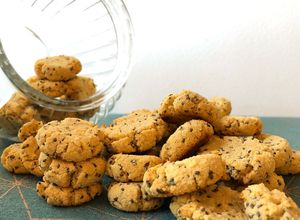 Foto de Biscoitos saudáveis sem açúcar de Limão e Sementes de Chia #aveia #chia #coco #limão