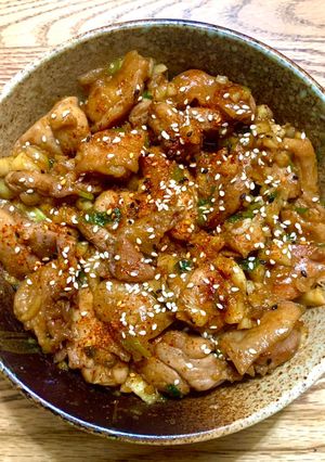 醬燒雞肉蓋飯 的食譜成品照片
