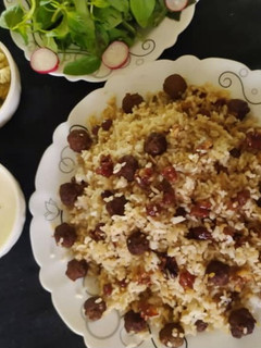 عکسی از دستور قنبر پلو... غم بر پلو🤷♀️