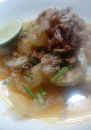 Foto resep Lontong kikil surabaya