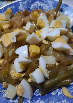 Una foto de Ensalada de chauchas rollizas