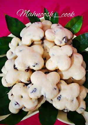 عکسی از دستور شیرینی کشمشی بدون کره (با روغن مایع)
