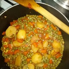 A picture of Mixed potato stew#theme challenge.