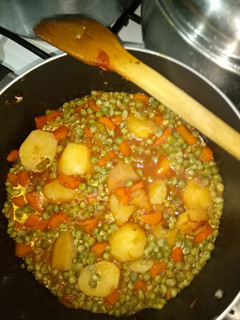 A picture of Mixed potato stew#theme challenge.