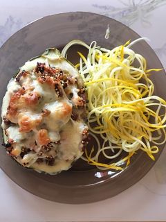 Töltött cukkini recept fotója