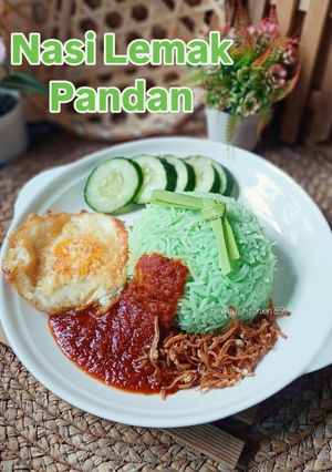 Gambar Nasi Lemak Pandan & Sambal Bilis Mk89 Style