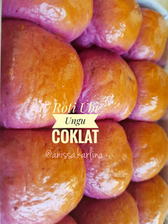 Foto resep Roti Sobek Ubi Ungu (Isi Coklat)