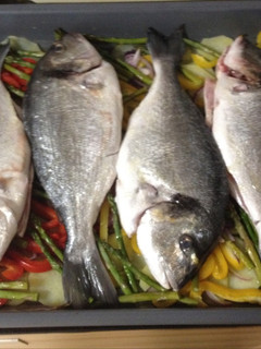 Una foto de Dorada al horno