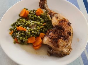 Une photo de Cuisses de poulet aux herbes