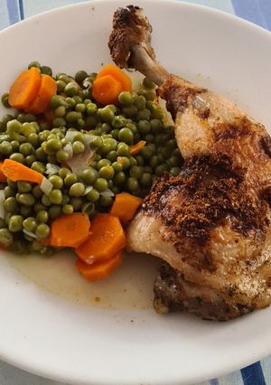 Une photo de Cuisses de poulet aux herbes