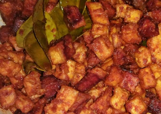 Cara Buat Sambal goreng ubi dan tahu Ekonomis