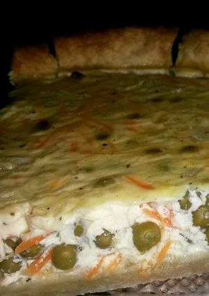 Une photo de Quiche aux légumes et jambon