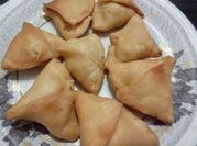 A picture of spicy samosa filling