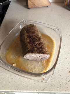 Una foto de Bola de carne molida al horno