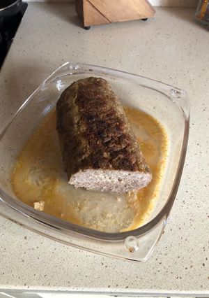 Una foto de Bola de carne molida al horno