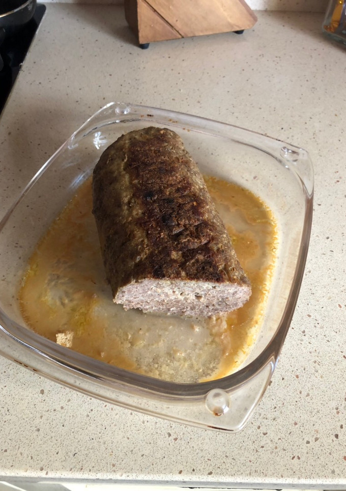 Una foto de Bola de carne molida al horno