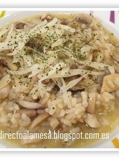 Una foto de Risotto de setas en olla rápida