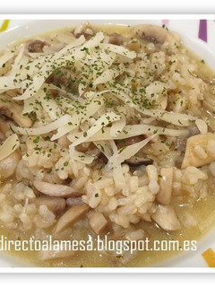 Una foto de Risotto de setas en olla rápida