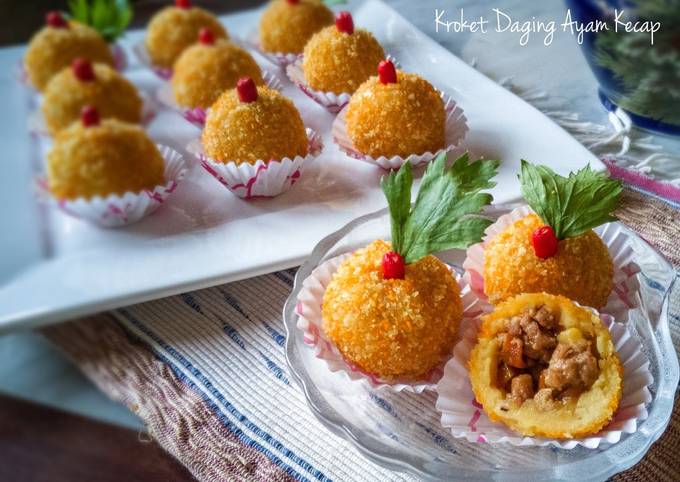 Kroket Daging Ayam Kecap (Kroket Ekonomis)