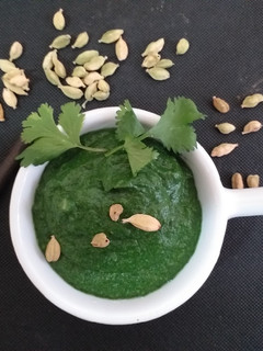 Una foto de Palak Paneer sin queso