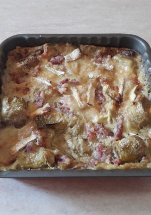 Foto di Lasagne bianche con besciamella e cuor di carciofo