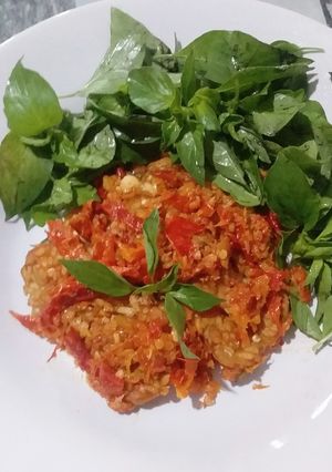 Foto resep Sambal Kencur Tempe Kemangi